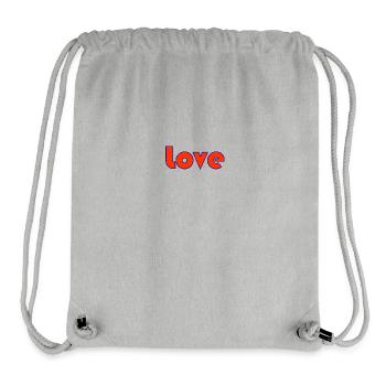 LIEBE. PAAR. ICH HABE GERADE GEHEIRATET. Junggesellinnenabschied. HEILIGER VALENTINSTAG. - Stanley/Stella recycelter Gym Bag - Grau meliert - Vorne