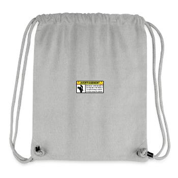 warning - Stanley/Stella Recycled Gym Bag - heather grey - Front