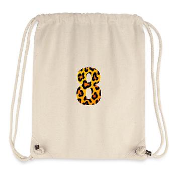 Leopard 8 Print - Stanley/Stella Recycled Gym Bag - natural - Front