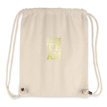 Équipe de la mariée - Sac à cordon recyclé Stanley/Stella - blanc naturel - Devant