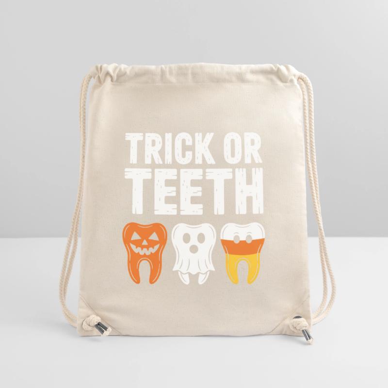 Trick oder Teeth: Halloween Teeth Trio Stanley/Stella recycelter Gym Bag