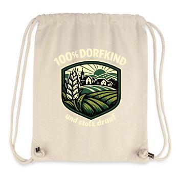 Dorfkind Ländliche Ernte - Stanley/Stella recycelter Gym Bag - Naturweiß - Vorne