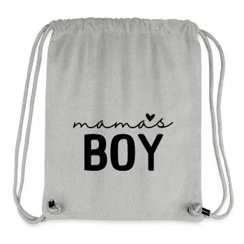 Mamas Boy | Mama und Sohn | Jungsmama Spruch - Stanley/Stella recycelter Gym Bag - Grau meliert - Vorne