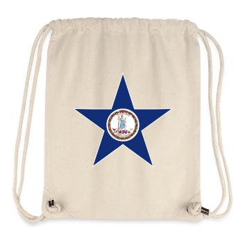 Virginia Fan Shirt – American Spirit - Stanley/Stella recycelter Gym Bag - Naturweiß - Vorne