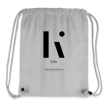 Köln - Stanley/Stella recycelter Gym Bag - Grau meliert - Vorne