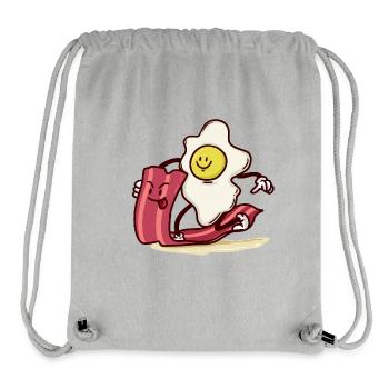 Ei reitet Bacon-Scheibe - Stanley/Stella recycelter Gym Bag - Grau meliert - Vorne