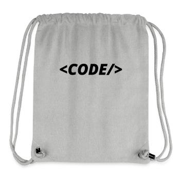 [Black] - Stanley/Stella Recycled Gym Bag - heather grey - Front