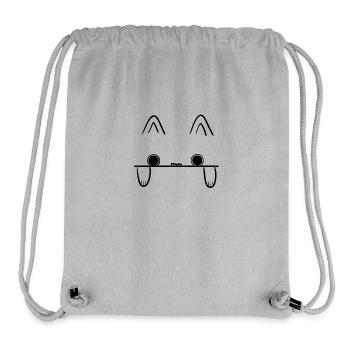 cat ears - Stanley/Stella Recycled Gym Bag - heather grey - Front