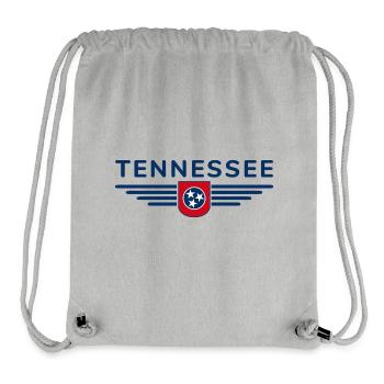 T-shirt de fan du Tennessee – Musique et amour de la maison - Sac à cordon recyclé Stanley/Stella - gris chiné - Devant