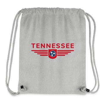 T-shirt de fan du Tennessee – Musique et amour de la maison - Sac à cordon recyclé Stanley/Stella - gris chiné - Devant