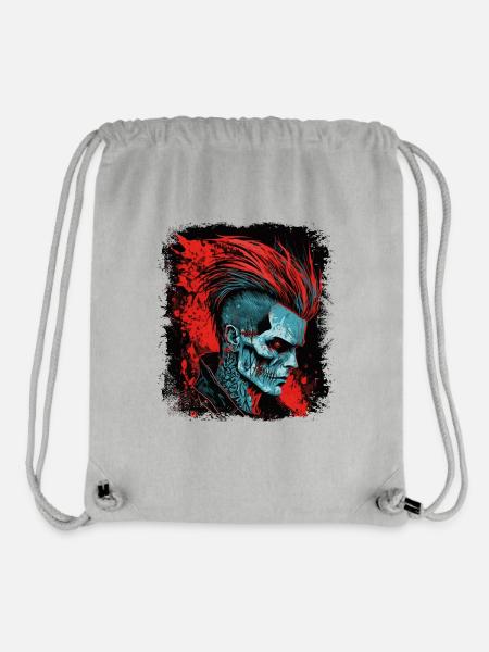 HorrorPunk Zombie Mohawk - Stanley/Stella recycelter Gym Bag - Grau meliert