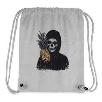 Ananas Horreur Crâne - Sac à cordon recyclé Stanley/Stella - gris chiné - Devant