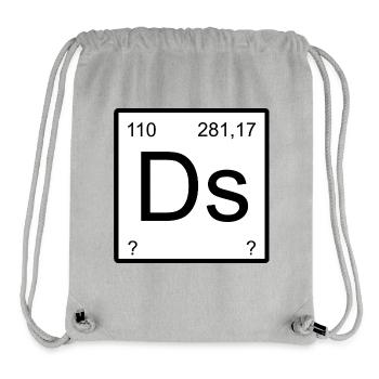 Darmstadtium Ds-Design Minimalismus - Stanley/Stella recycelter Gym Bag - Grau meliert - Vorne