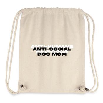 ANTI-SOCIAL DOG MOM - Stanley/Stella Recycled Gym Bag - natural - Front
