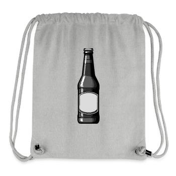 Bierflasche Bier - Stanley/Stella recycelter Gym Bag - Grau meliert - Vorne