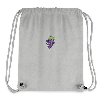 Früchte Weintrauben Obst Weinrebe Trauben Wein - Stanley/Stella recycelter Gym Bag - Grau meliert - Vorne