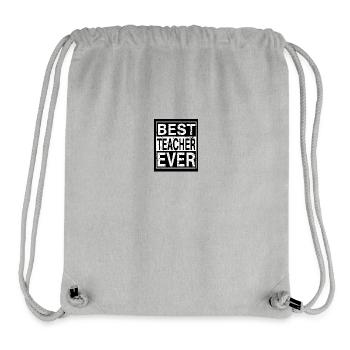 Lehrer Bester Lehrer - Stanley/Stella recycelter Gym Bag - Grau meliert - Vorne