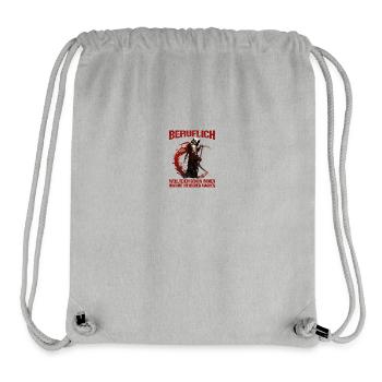 Beruflich schon immer was mit Menschen machen - Stanley/Stella recycelter Gym Bag - Grau meliert - Vorne