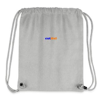 Cutiful My Blend Between Cute and Beautiful - Stanley/Stella Recycled Gym Bag - heather grey - Front