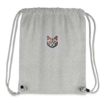 British Shorthair Cat BSH Low Polygon - Stanley/Stella Recycled Gym Bag - heather grey - Front
