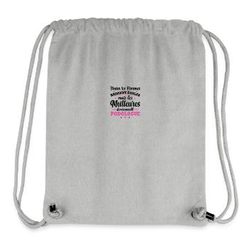 Femme et meilleures podologue - Sac à cordon recyclé Stanley/Stella - gris chiné - Devant