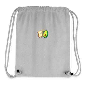 Avocado Toast Kawaii Vegetables Breakfast Food Vegan - Stanley/Stella Recycled Gym Bag - heather grey - Front