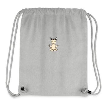 Yoga Hund Berger de Picardie - Stanley/Stella recycelter Gym Bag - Grau meliert - Vorne
