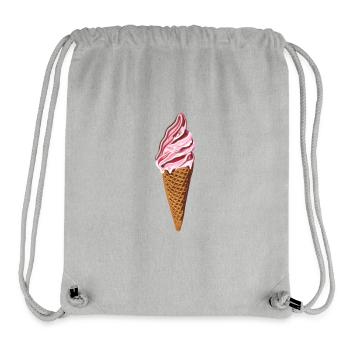 Cornet de glace - Sac à cordon recyclé Stanley/Stella - gris chiné - Devant