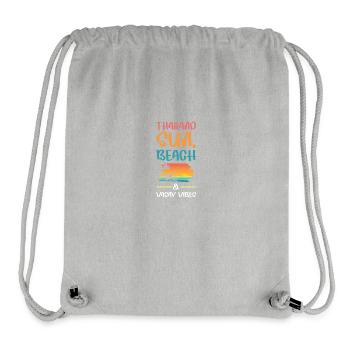 Thailand Urlaub Vibes - Stanley/Stella recycelter Gym Bag - Grau meliert - Vorne