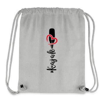Kayak Kayak Tour Pagayer Kayak Love - Sac à cordon recyclé Stanley/Stella - gris chiné - Devant