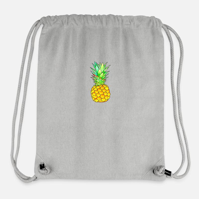 Ananas - Stanley/Stella recycelter Gym Bag - Grau meliert