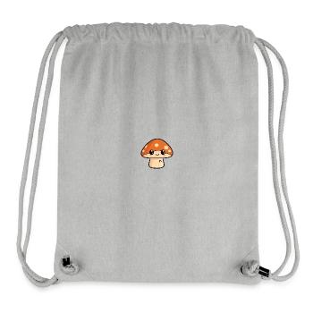Kuscheliger Pilzfreund Cartoon - Stanley/Stella recycelter Gym Bag - Grau meliert - Vorne