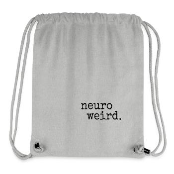 neuroweird. Casual neurodiverse inspiration - Stanley/Stella Recycled Gym Bag - heather grey - Front