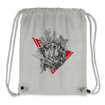 Planet of carnivorous plants in black - Stanley/Stella Recycled Gym Bag - heather grey - Front