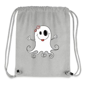 Little girl Ghost I Halloween - Stanley/Stella Recycled Gym Bag - heather grey - Front