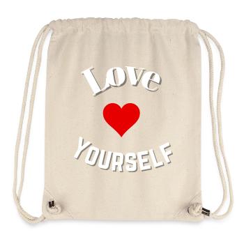 Sich selbst lieben - Stanley/Stella recycelter Gym Bag - Naturweiß - Vorne
