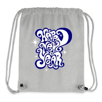 Happy New Year ! Silvester Frohes neues Jahr 2025 - Stanley/Stella recycelter Gym Bag - Grau meliert - Vorne