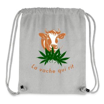Vache qui rigole - Sac à cordon recyclé Stanley/Stella - gris chiné - Devant