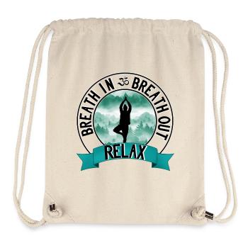 Relax (Herren) - Stanley/Stella recycelter Gym Bag - Naturweiß - Vorne
