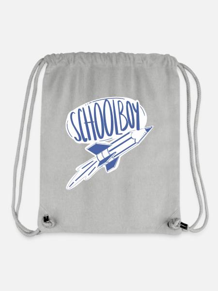 Schoolboy / School / Pencil / erster Schultag - Stanley/Stella recycelter Gym Bag - Grau meliert
