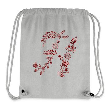 Initiale H, Buchstabe - Stanley/Stella recycelter Gym Bag - Grau meliert - Vorne