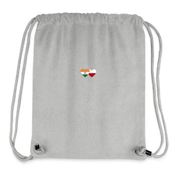 India Poland Flag - Stanley/Stella Recycled Gym Bag - heather grey - Front
