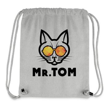 M. Tom - Sac à cordon recyclé Stanley/Stella - gris chiné - Devant