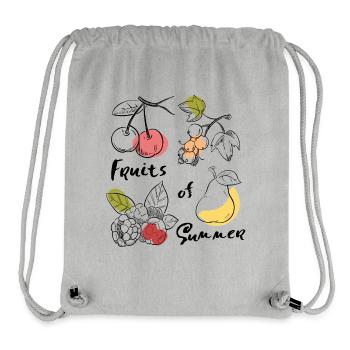 Fruits of Summer - Stanley/Stella recycelter Gym Bag - Grau meliert - Vorne