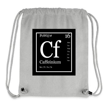 Funny Periodic Table Caffeinium Design - Stanley/Stella Recycled Gym Bag - heather grey - Front