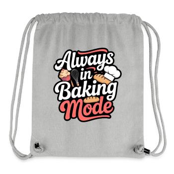 Mode de cuisson Always Bake - Sac à cordon recyclé Stanley/Stella - gris chiné - Devant