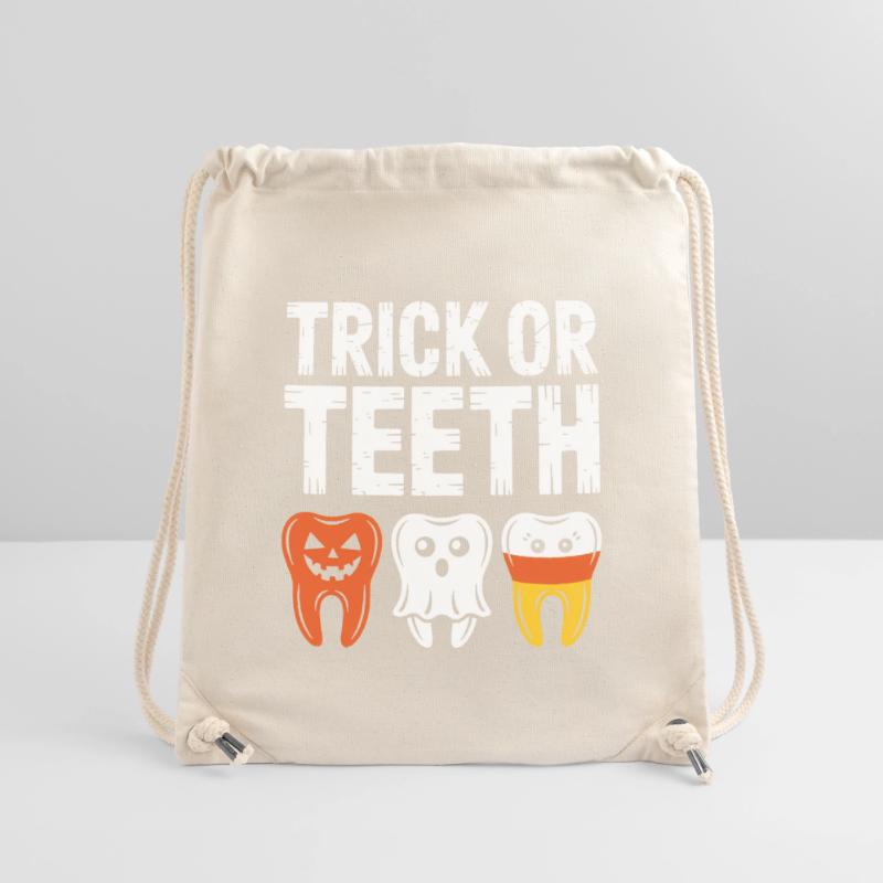 Trick oder Teeth Halloween-Trio Stanley/Stella recycelter Gym Bag