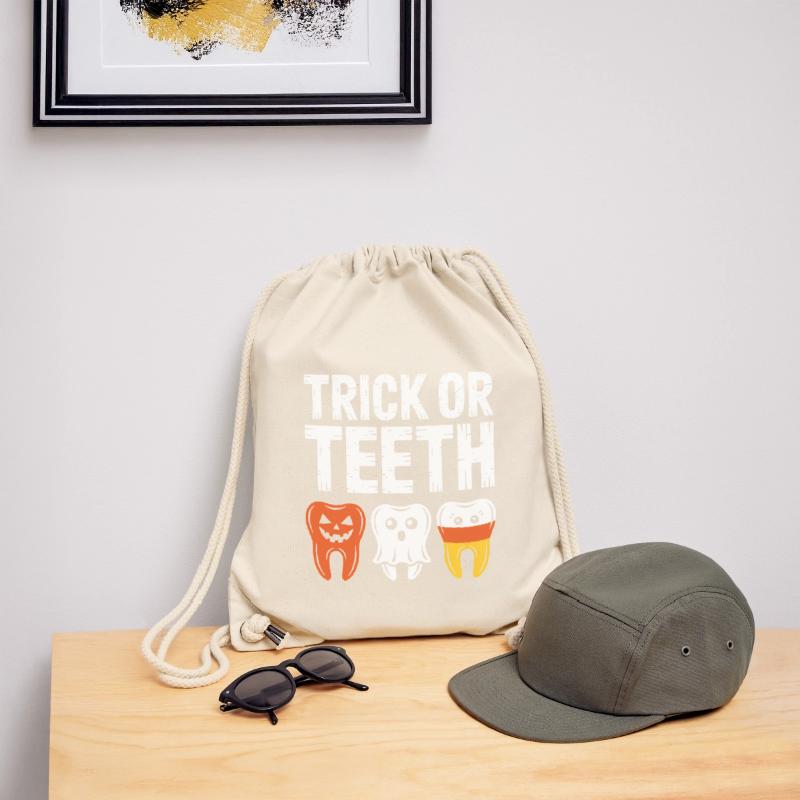 Trick oder Teeth Halloween-Trio Stanley/Stella recycelter Gym Bag