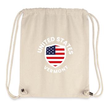 US Vermont Schildwappen - Stanley/Stella recycelter Gym Bag - Naturweiß - Vorne