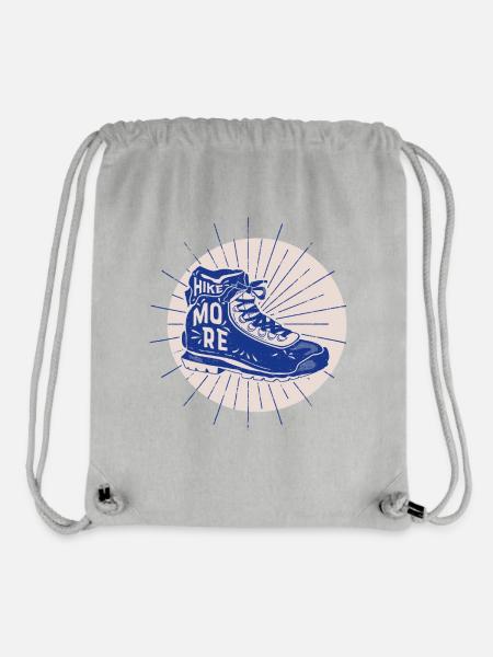 Hike More, Wanderschuh - Stanley/Stella recycelter Gym Bag - Grau meliert